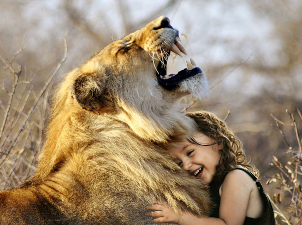 Girl With Lion